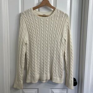 L.L. Bean Women's Cable Knit Sweater Size Large